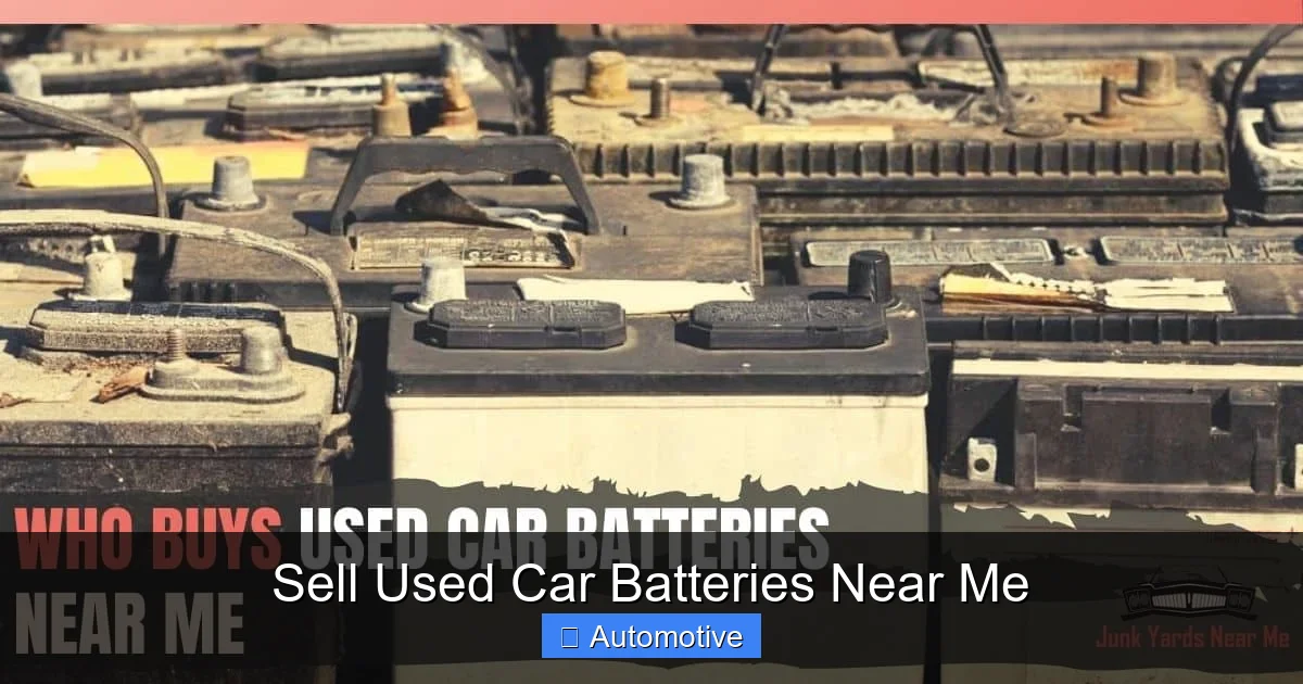 Sell Used Car Batteries Near Me