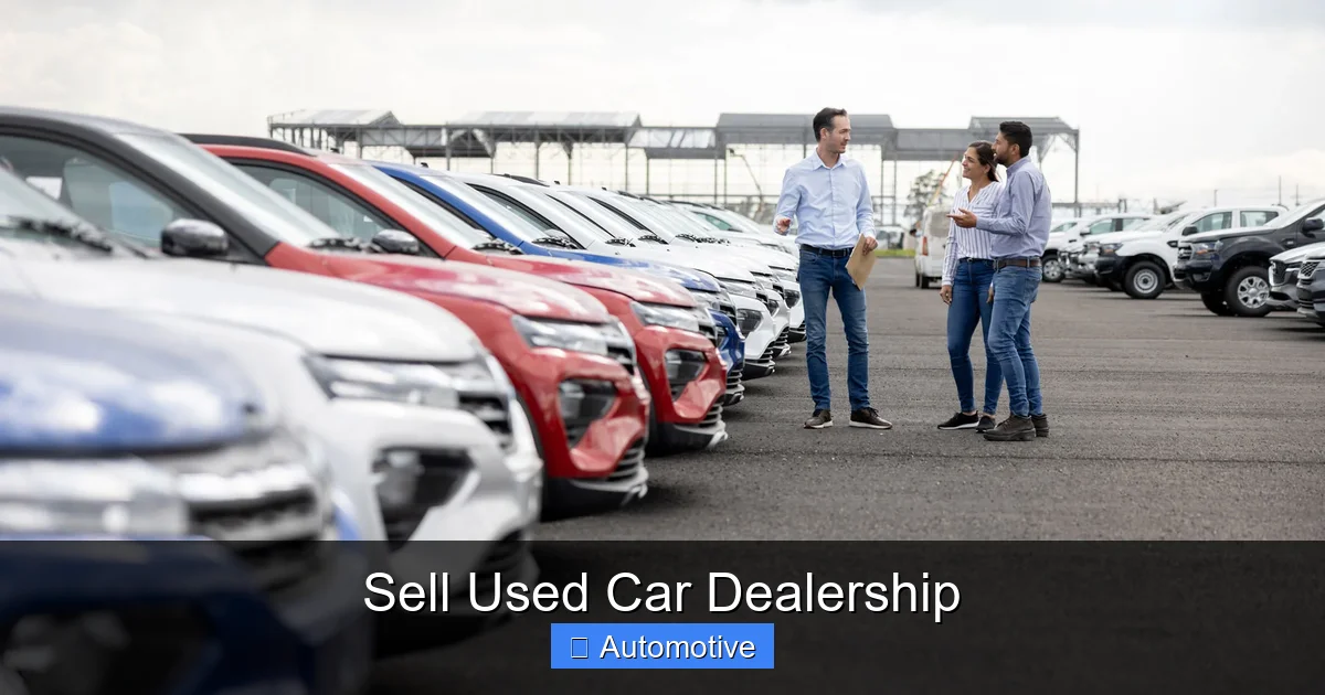 Sell Used Car Dealership