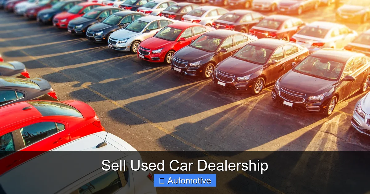 Sell Used Car Dealership