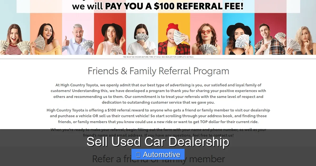 Sell Used Car Dealership