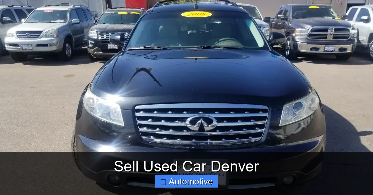 Sell Used Car Denver