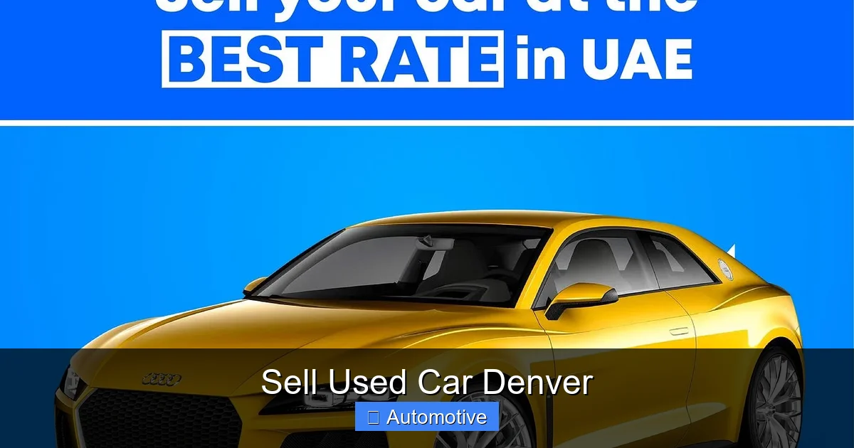 Sell Used Car Denver