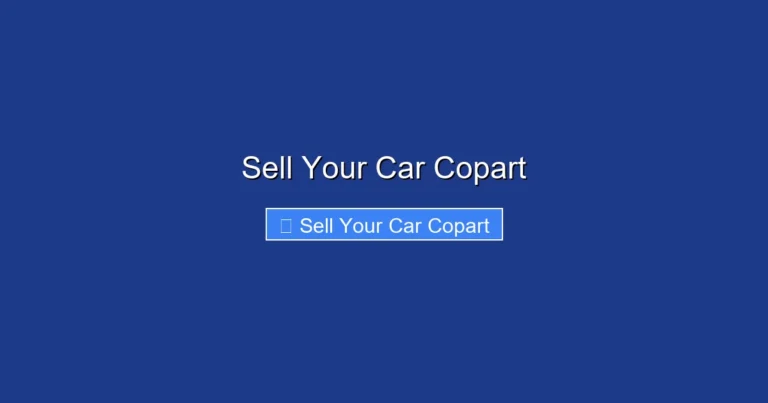 Sell Your Car Copart