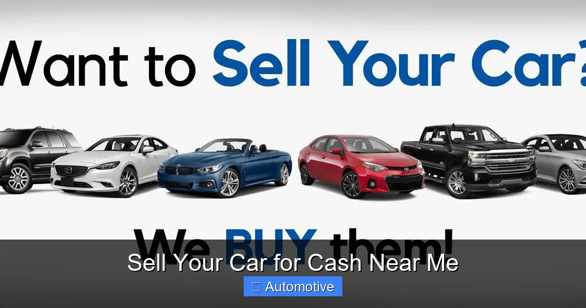 Sell Your Car for Cash Near Me