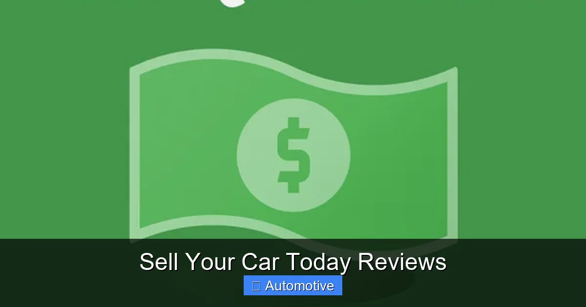 Sell Your Car Today Reviews