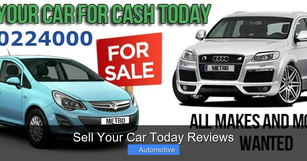 Sell Your Car Today Reviews