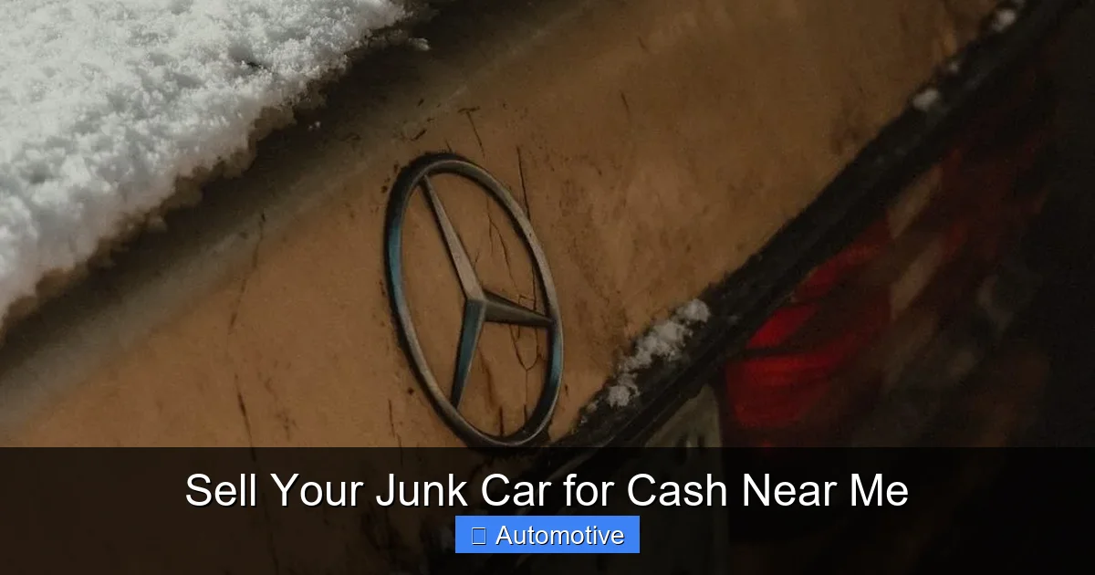Sell Your Junk Car for Cash Near Me