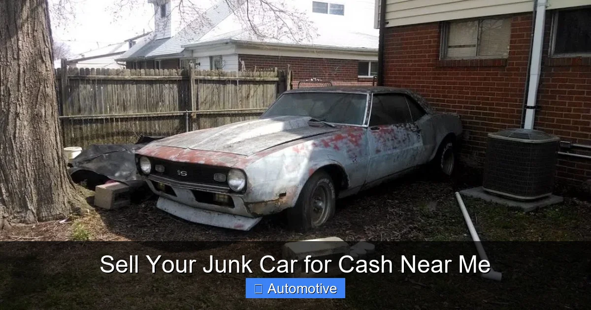 Sell Your Junk Car for Cash Near Me