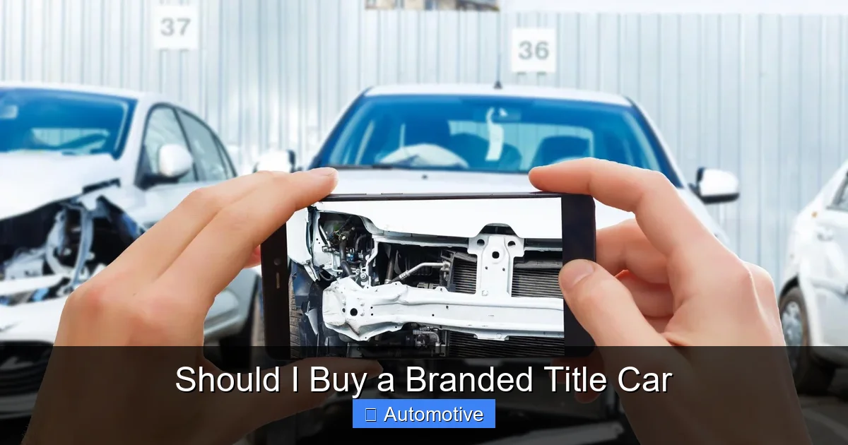Should I Buy a Branded Title Car