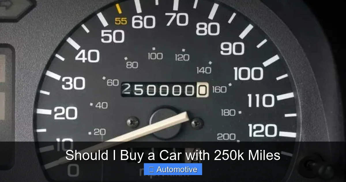 Should I Buy a Car with 250k Miles