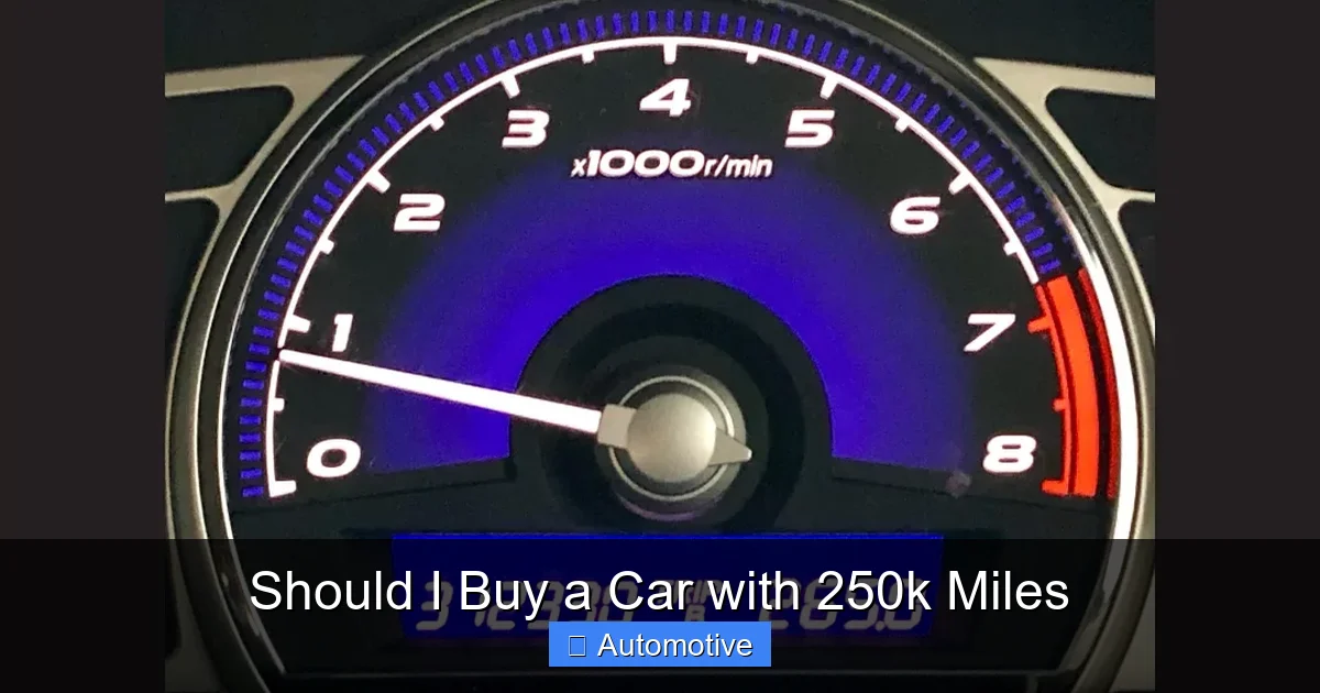 Should I Buy a Car with 250k Miles