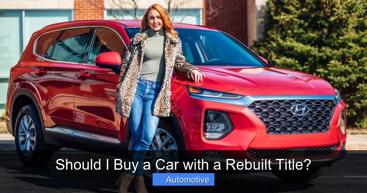 Should I Buy a Car with a Rebuilt Title?