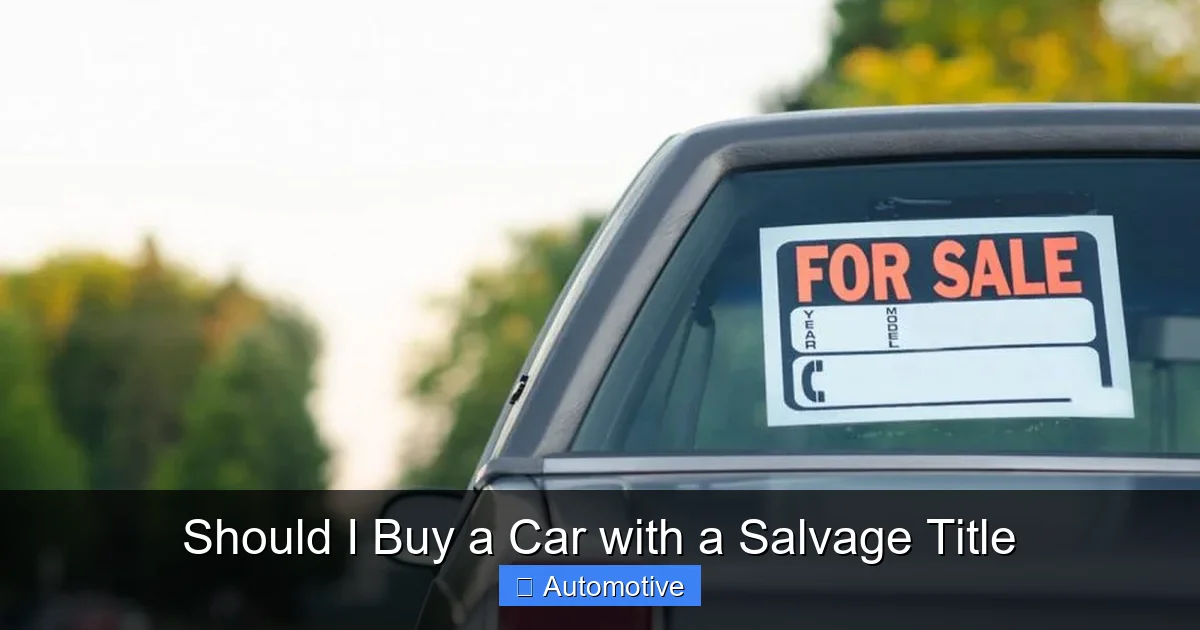Should I Buy a Car with a Salvage Title