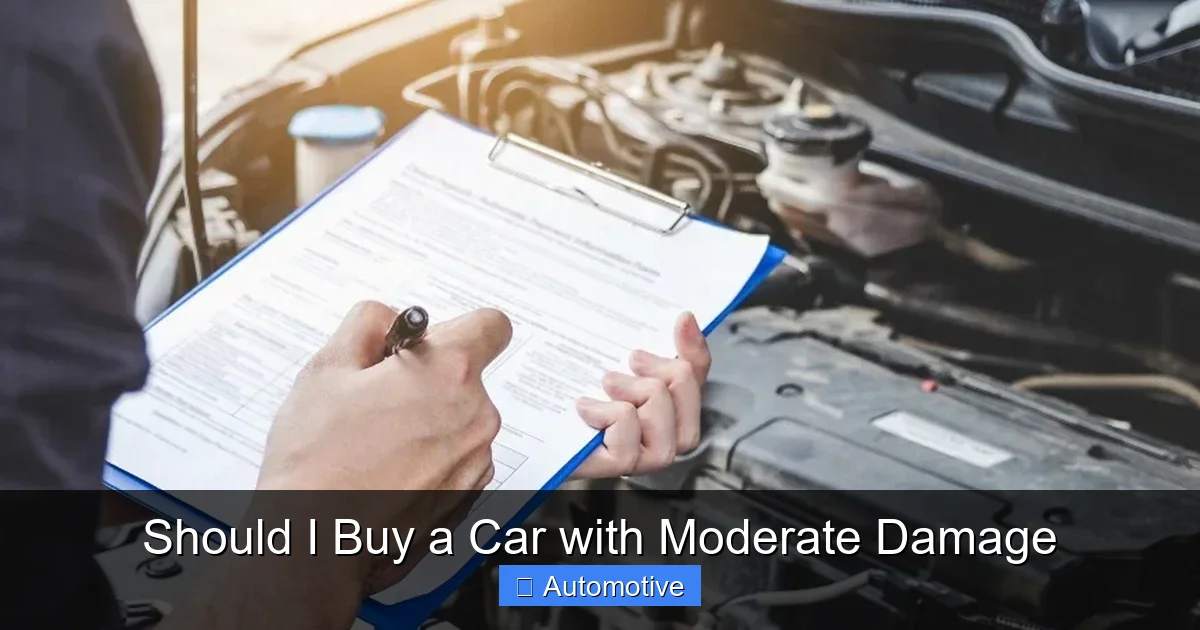 Should I Buy a Car with Moderate Damage