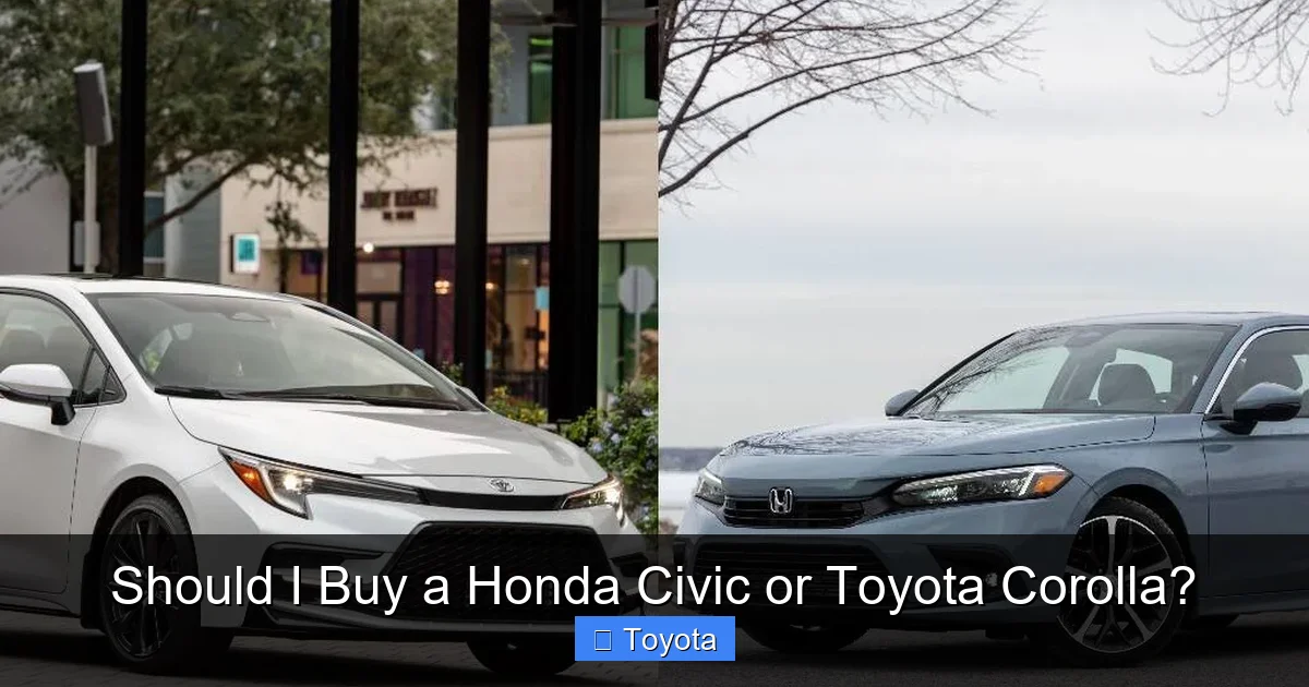 Should I Buy a Honda Civic or Toyota Corolla?