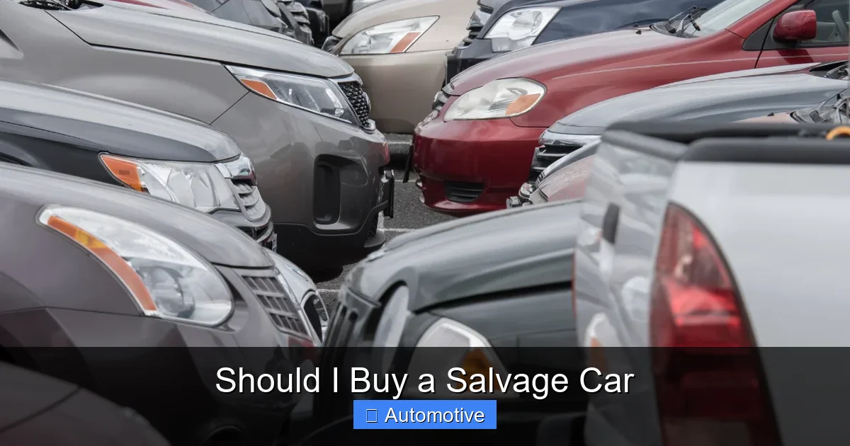 Should I Buy a Salvage Car