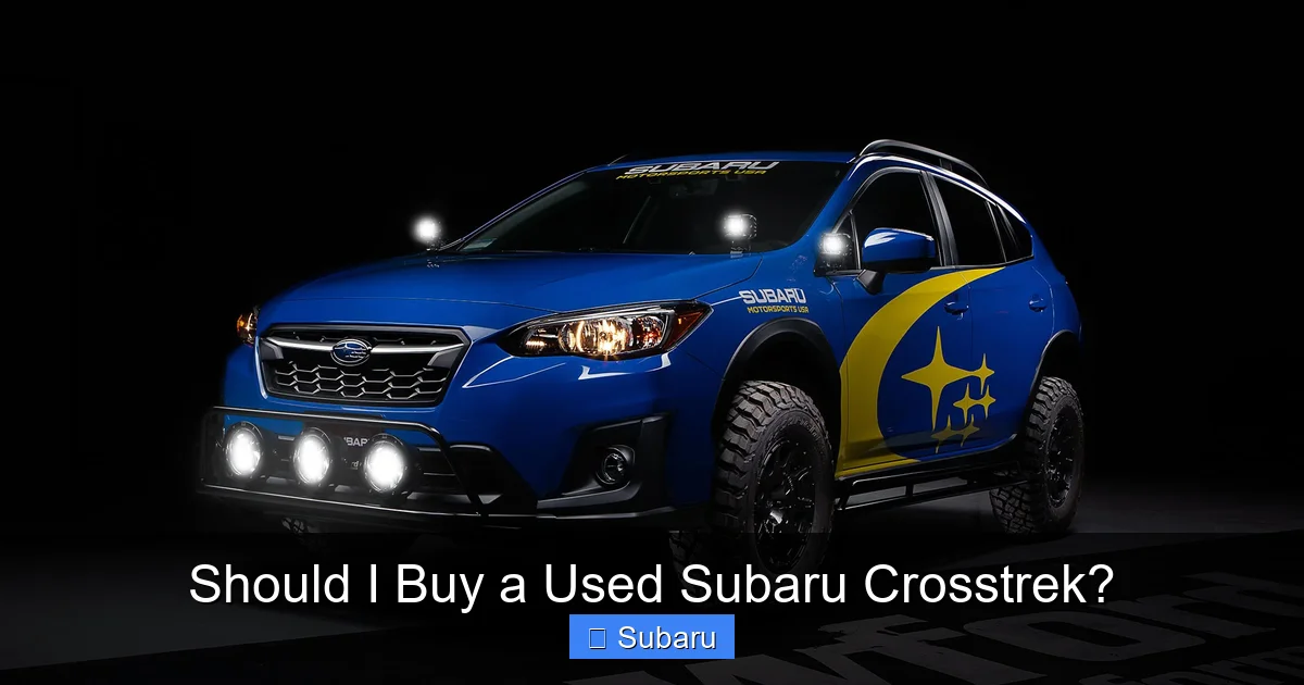 Should I Buy a Used Subaru Crosstrek?