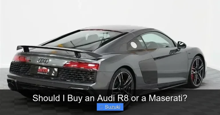Should I Buy an Audi R8 or a Maserati?