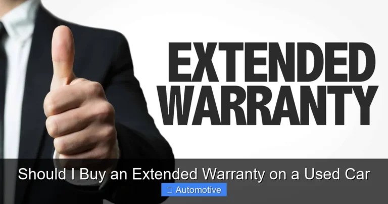 Should I Buy an Extended Warranty on a Used Car