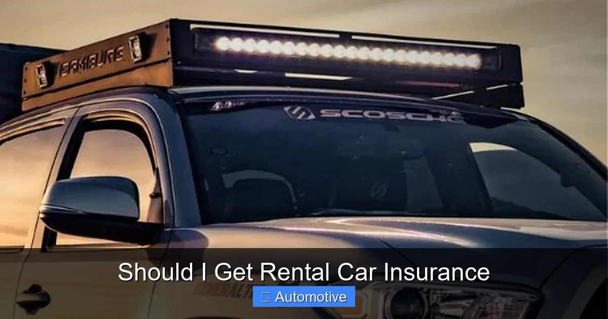 Should I Get Rental Car Insurance