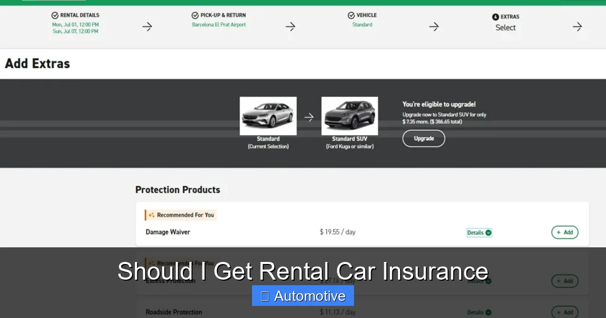 Should I Get Rental Car Insurance