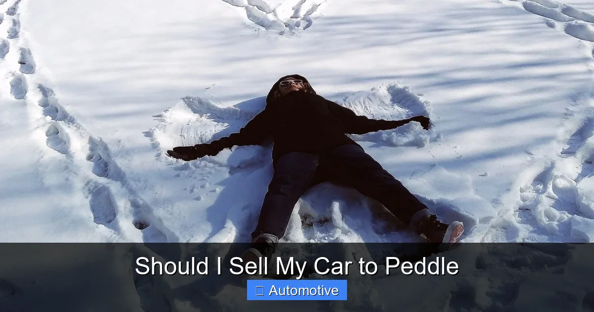 Should I Sell My Car to Peddle