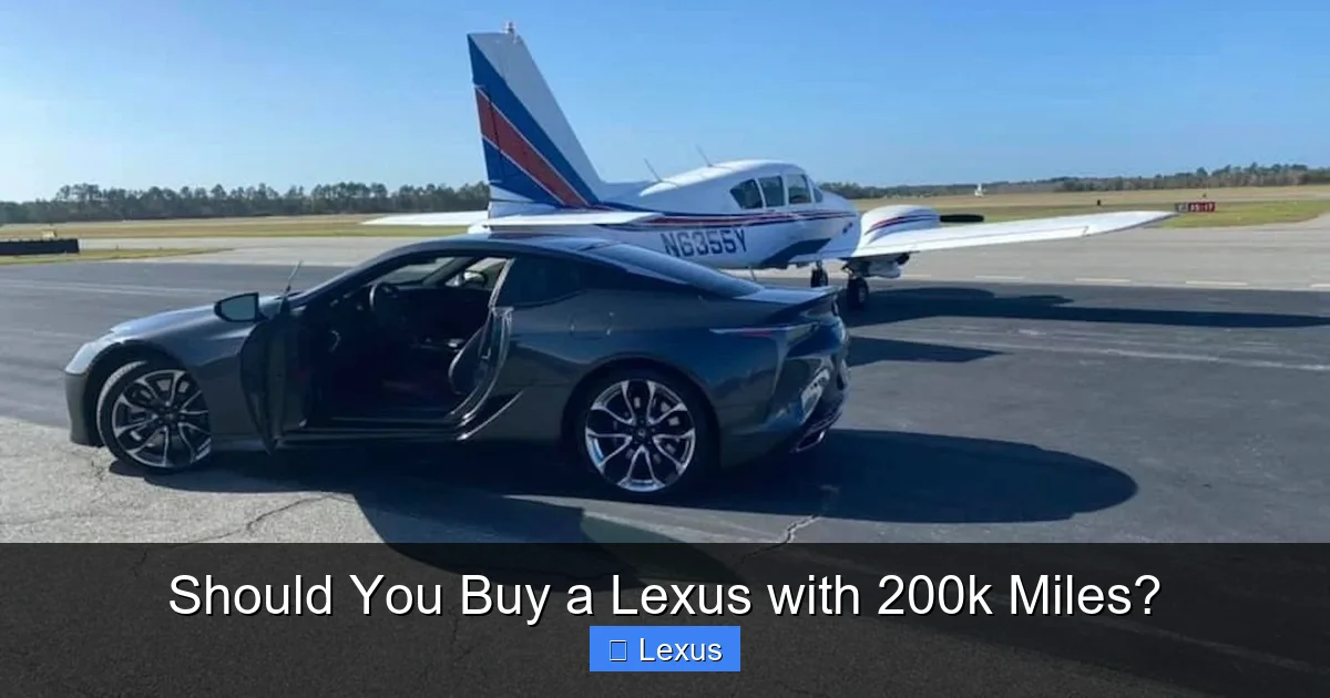 Should You Buy a Lexus with 200k Miles?