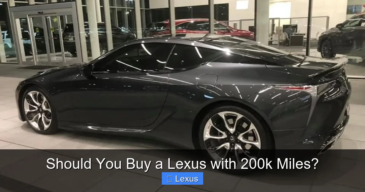 Should You Buy a Lexus with 200k Miles?