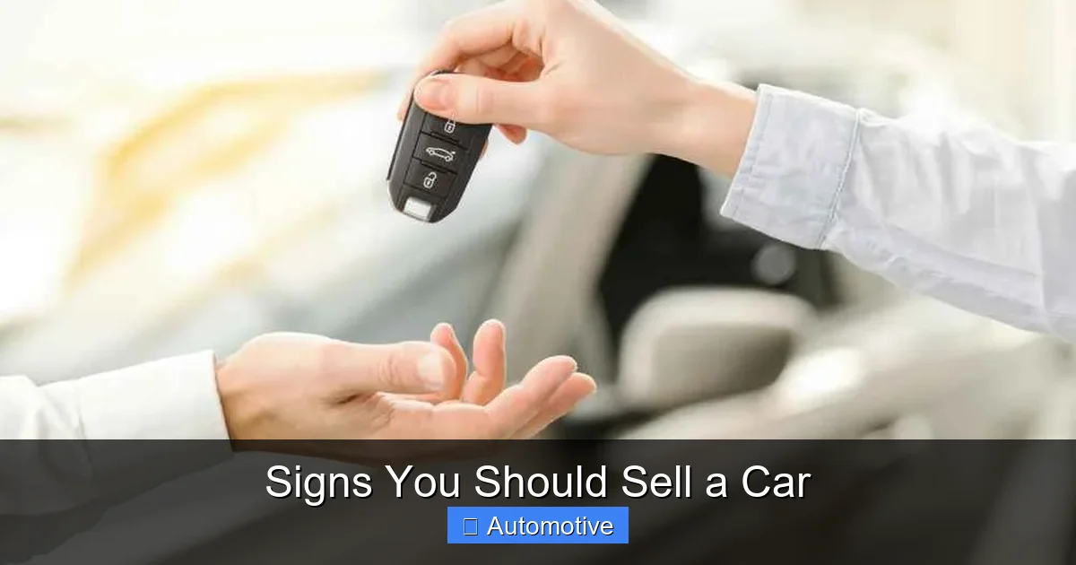 Signs You Should Sell a Car