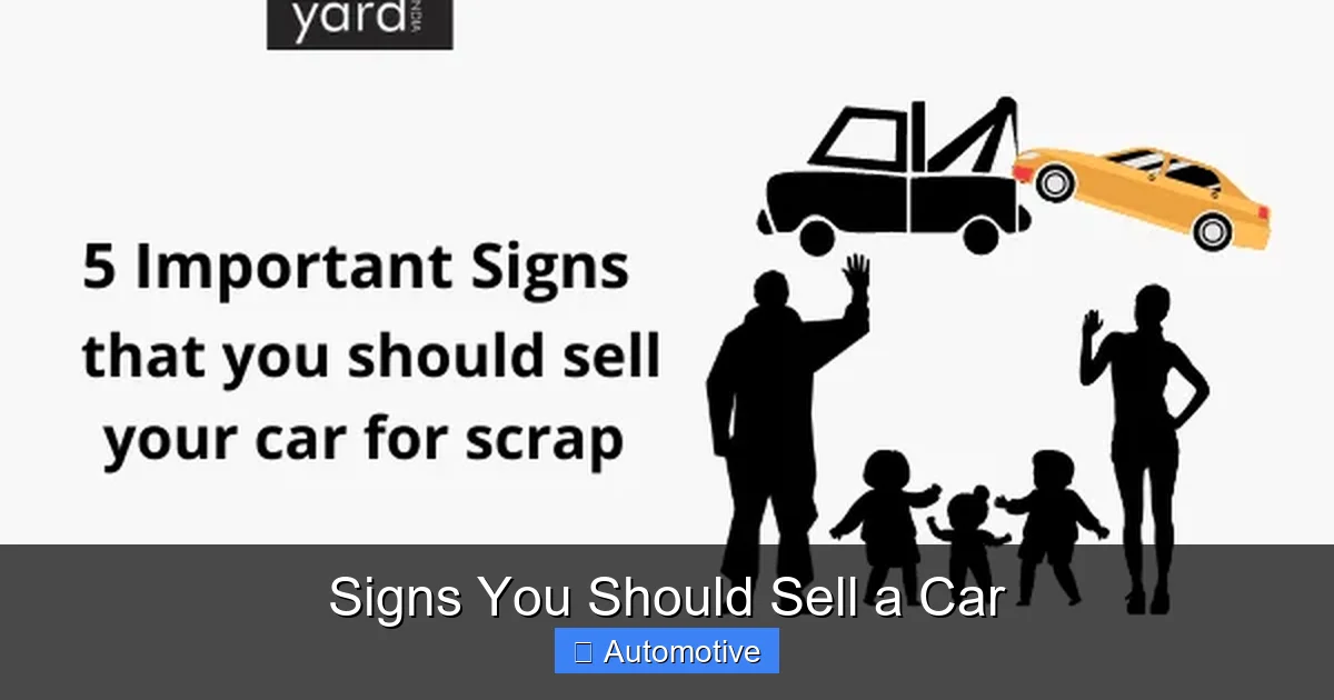 Signs You Should Sell a Car