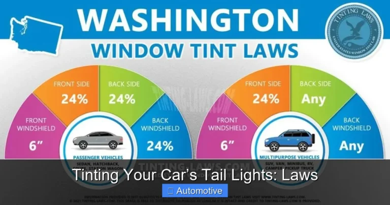 Tinting Your Car’s Tail Lights: Laws