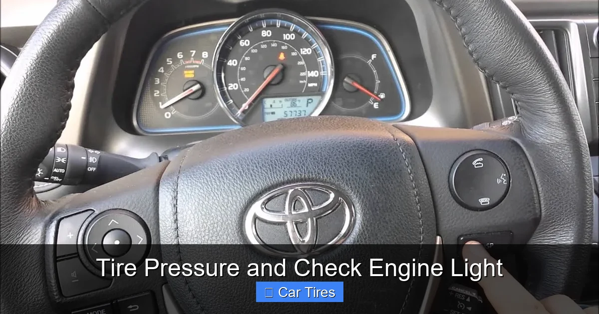 Tire Pressure and Check Engine Light