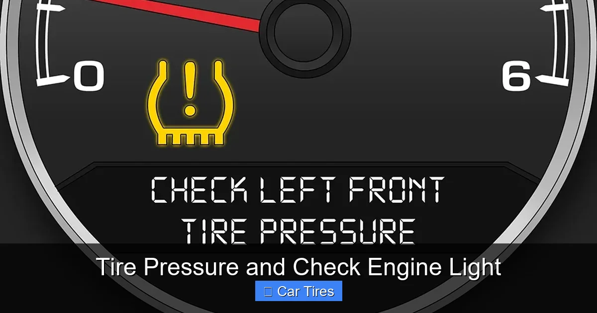 Tire Pressure and Check Engine Light