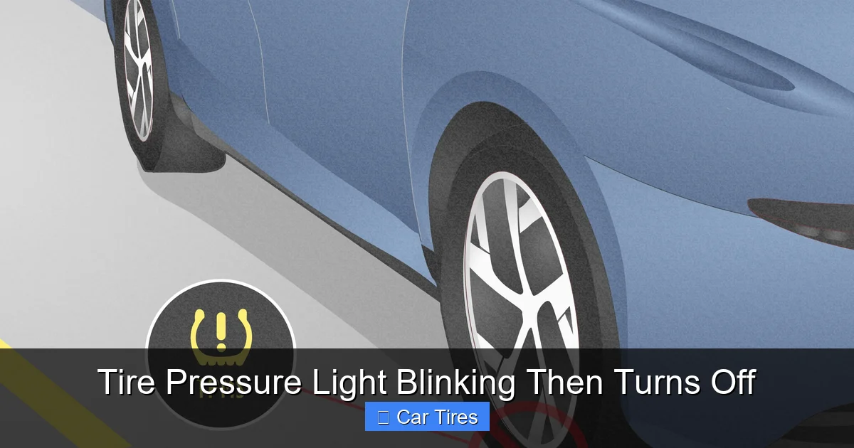 Tire Pressure Light Blinking Then Turns Off