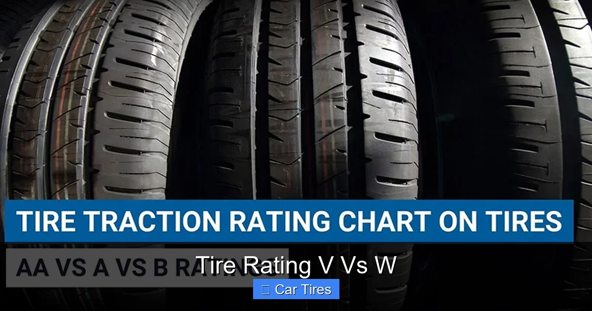Tire Rating V Vs W
