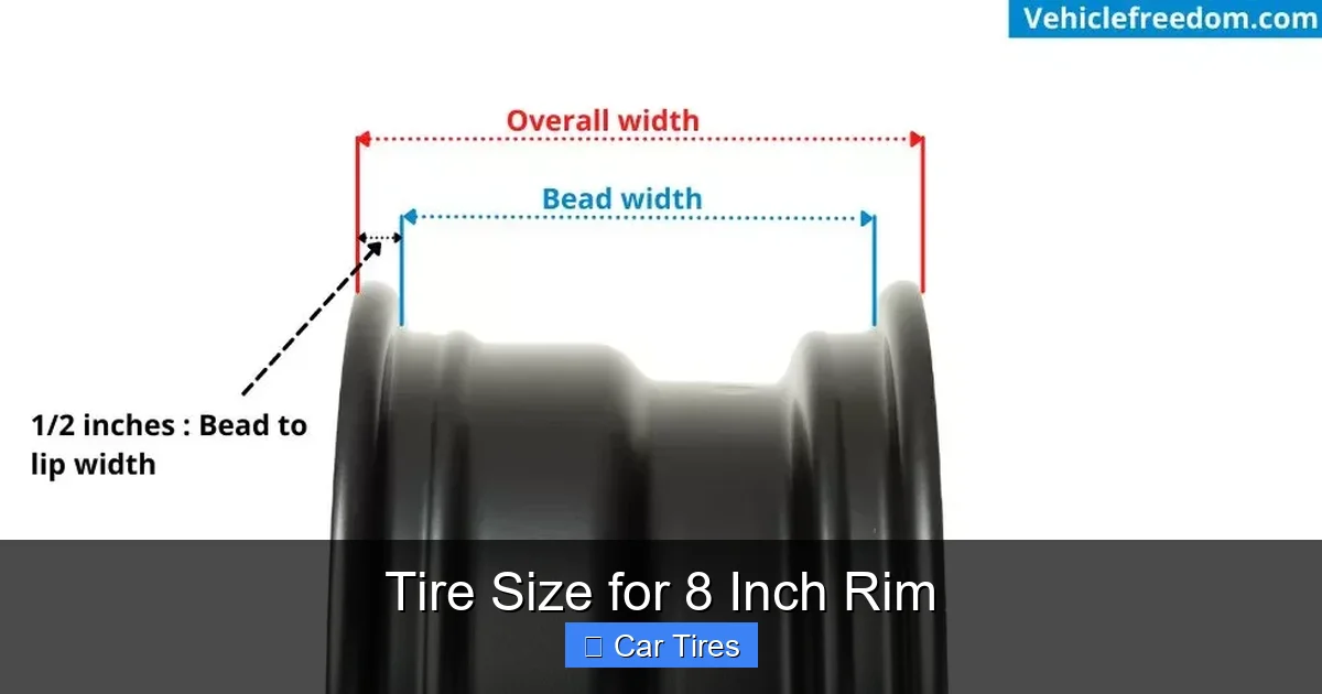 Tire Size for 8 Inch Rim