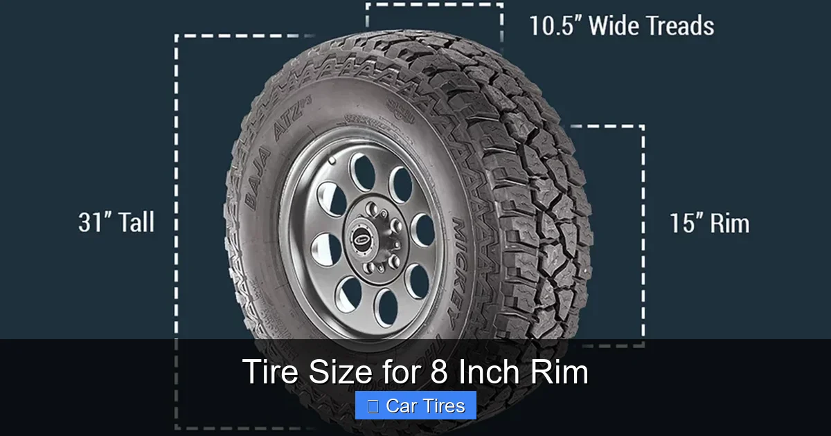 Tire Size for 8 Inch Rim