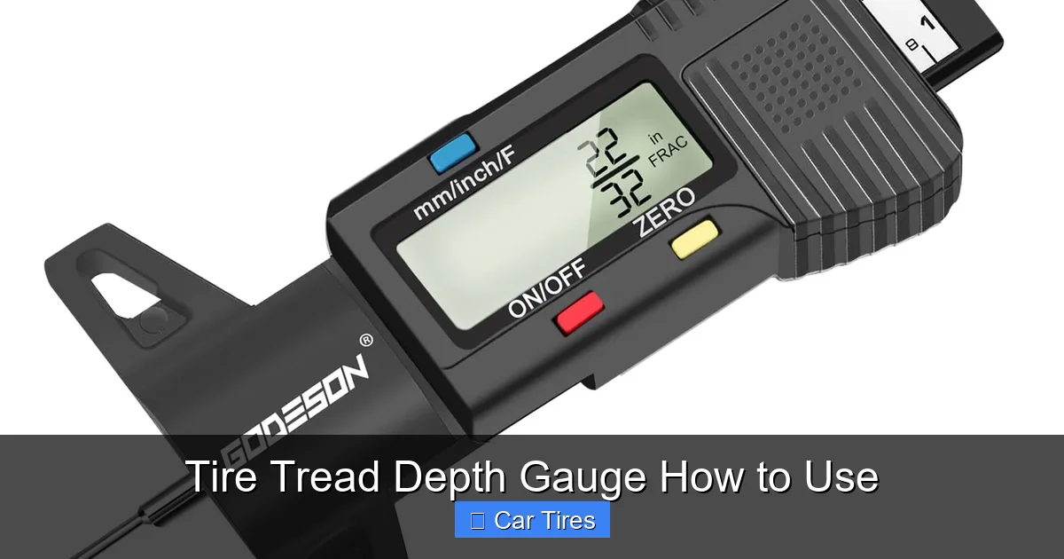 Tire Tread Depth Gauge How to Use