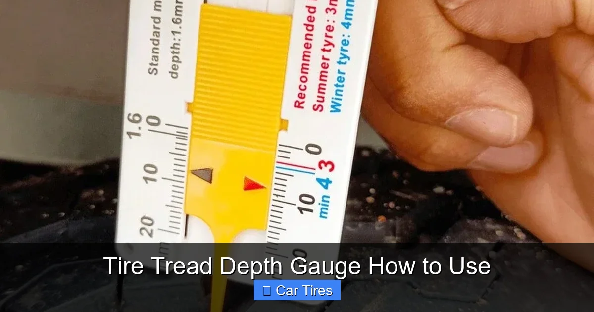 Tire Tread Depth Gauge How to Use
