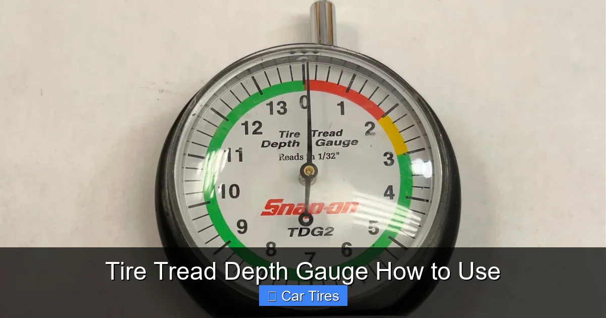 Tire Tread Depth Gauge How to Use