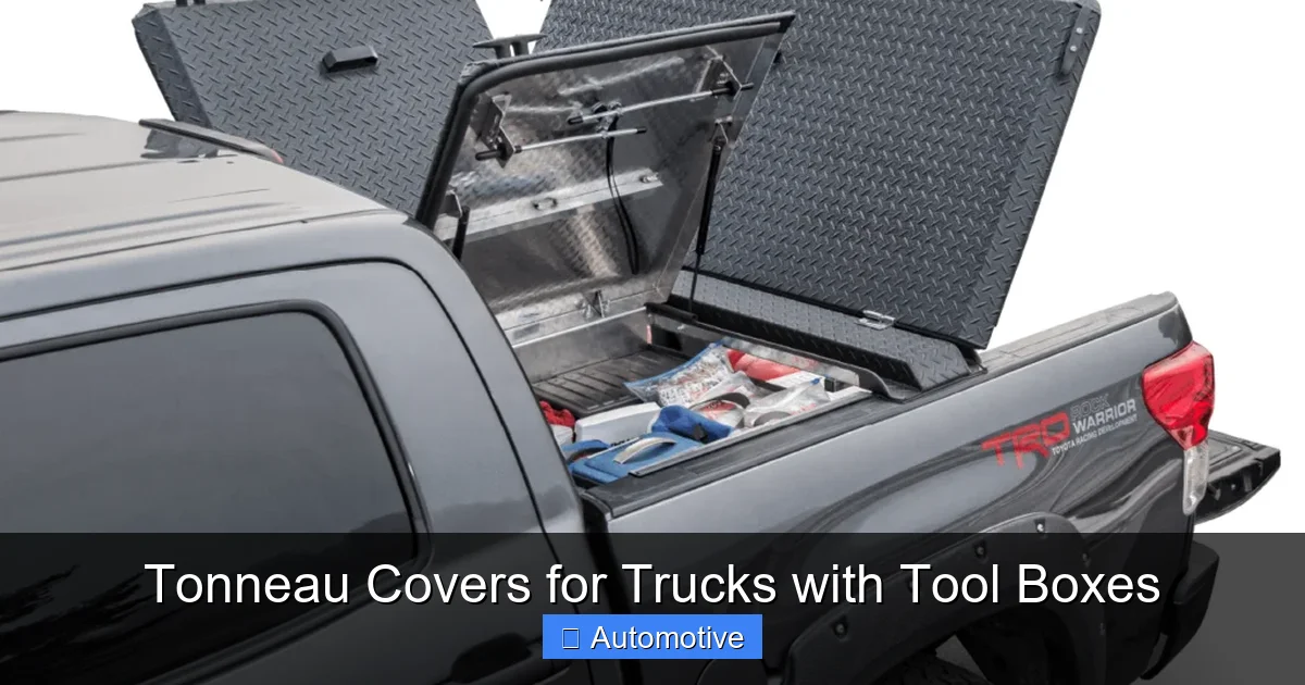 Tonneau Covers for Trucks with Tool Boxes