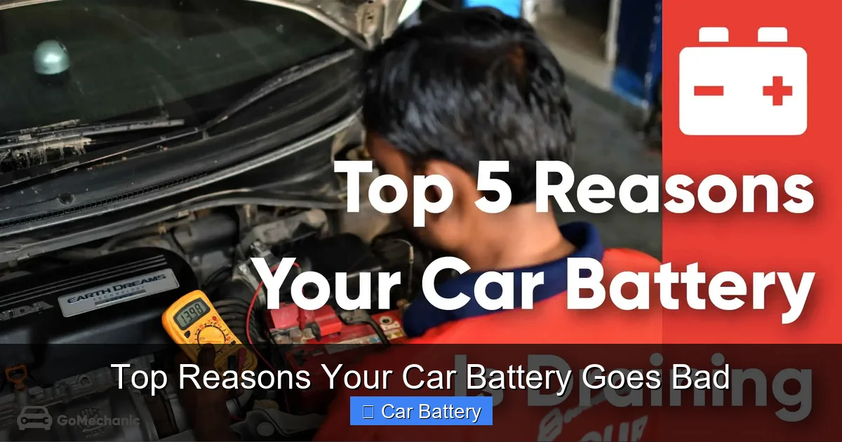 Top Reasons Your Car Battery Goes Bad