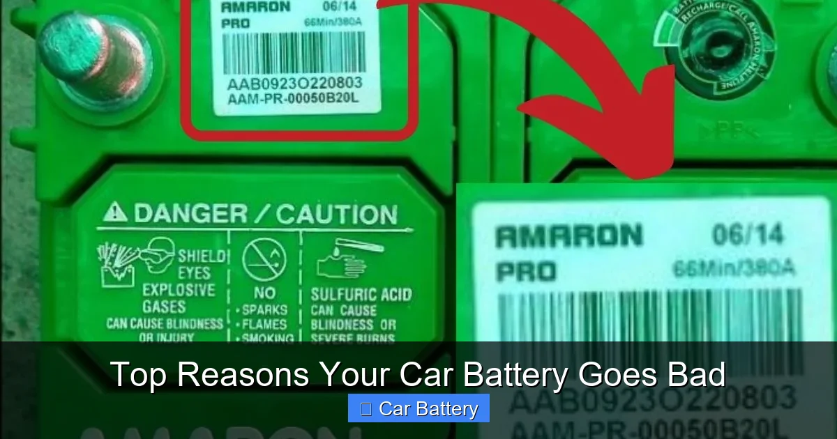 Top Reasons Your Car Battery Goes Bad