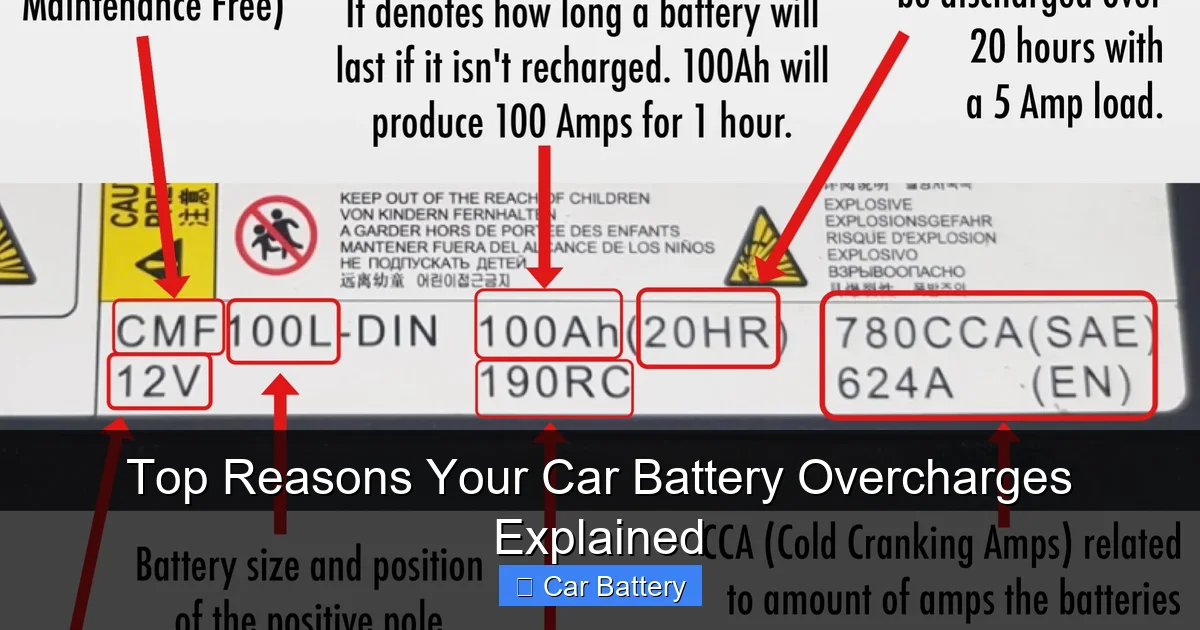 Top Reasons Your Car Battery Overcharges Explained