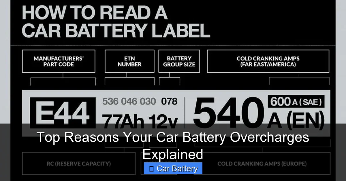 Top Reasons Your Car Battery Overcharges Explained