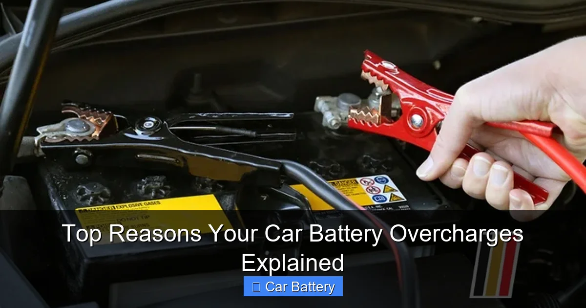 Top Reasons Your Car Battery Overcharges Explained