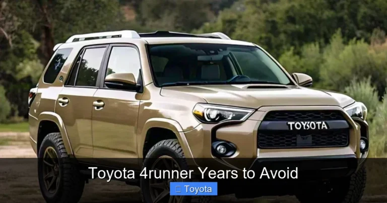 Toyota 4runner Years to Avoid