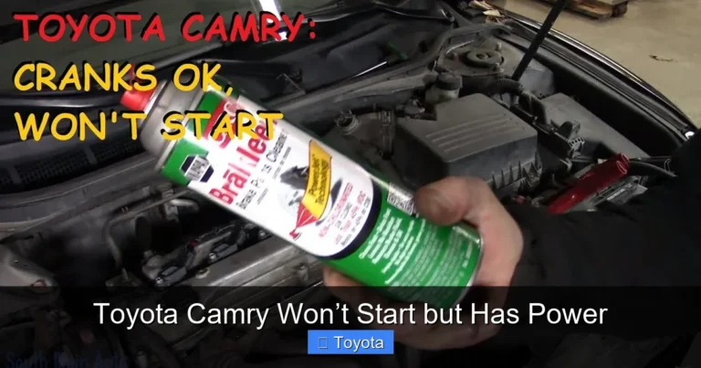 Toyota Camry Won’t Start but Has Power