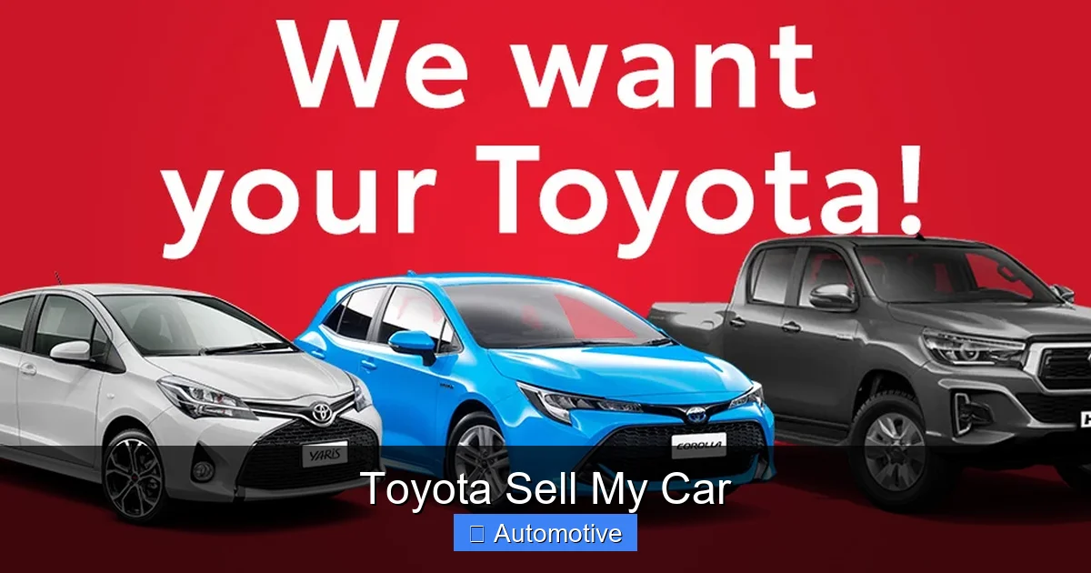 Toyota Sell My Car