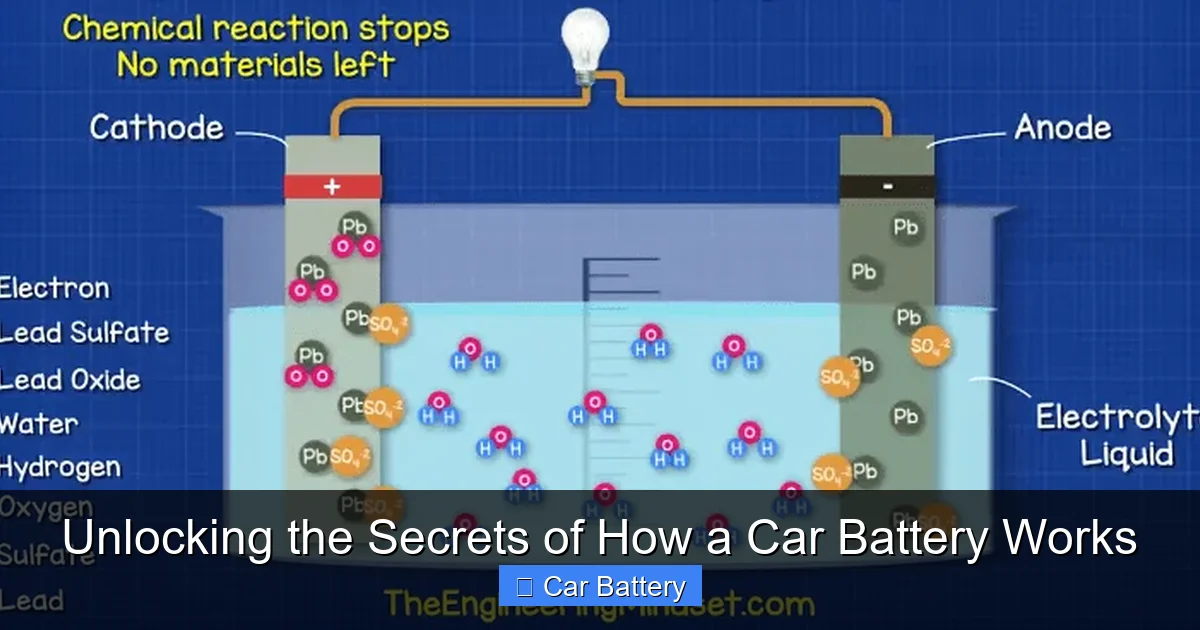Unlocking the Secrets of How a Car Battery Works